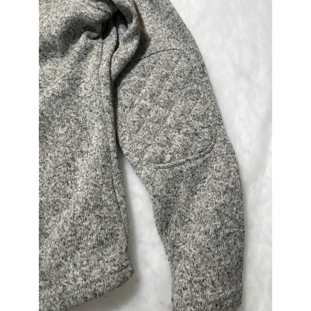 Eddie Bauer Womens Heathered Gray Fleece Lined‎ Hooded Jacket Full Zip Size L - Picture 9 of 10